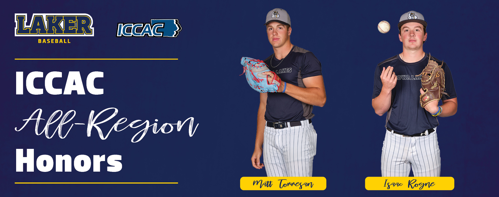 Two Iowa Lakes Baseball Players Earn Postseason Honors