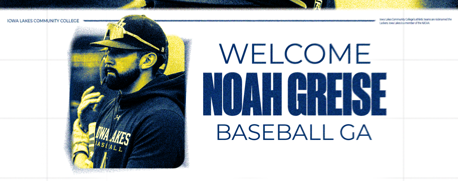 Iowa Lakes Welcomes Noah Greise as Baseball Graduate Assistant