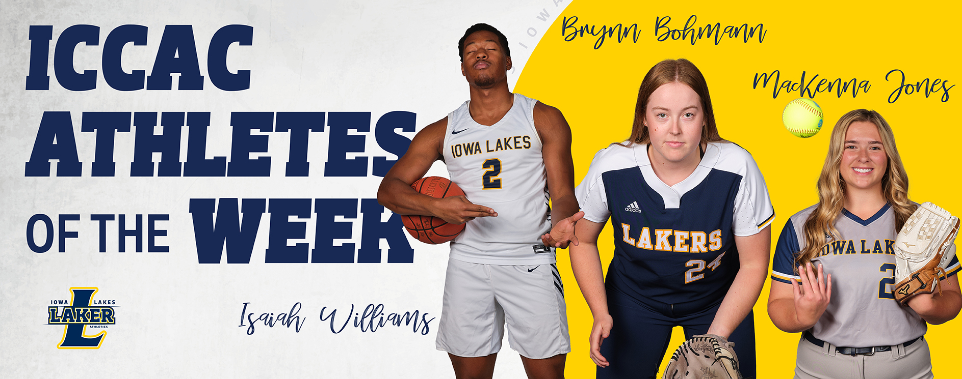 Three Lakers Named ICCAC Athletes of the Week