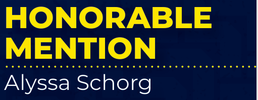 Schorg Earns All-Region Honors