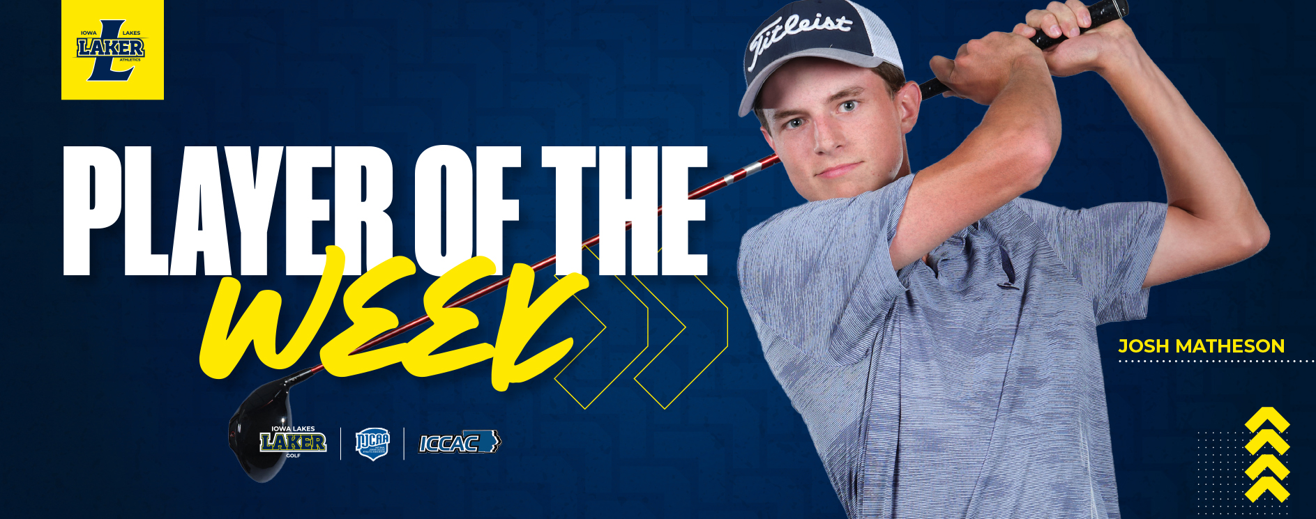 Iowa Lakes Golfer Josh Matheson Named ICCAC Athlete of the Week