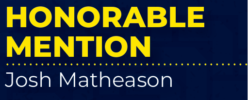 Matheason Earns All-Region Honors