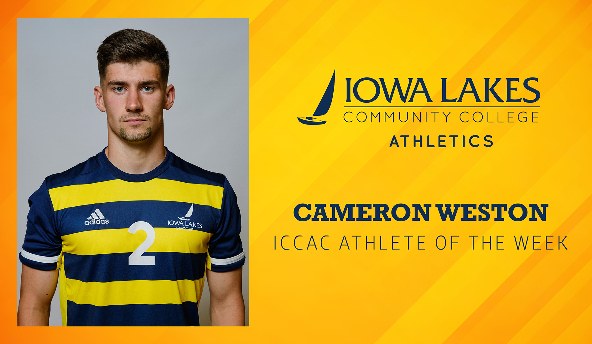 CAMERON WESTON NAMED ICCAC ATHLETE OF THE WEEK