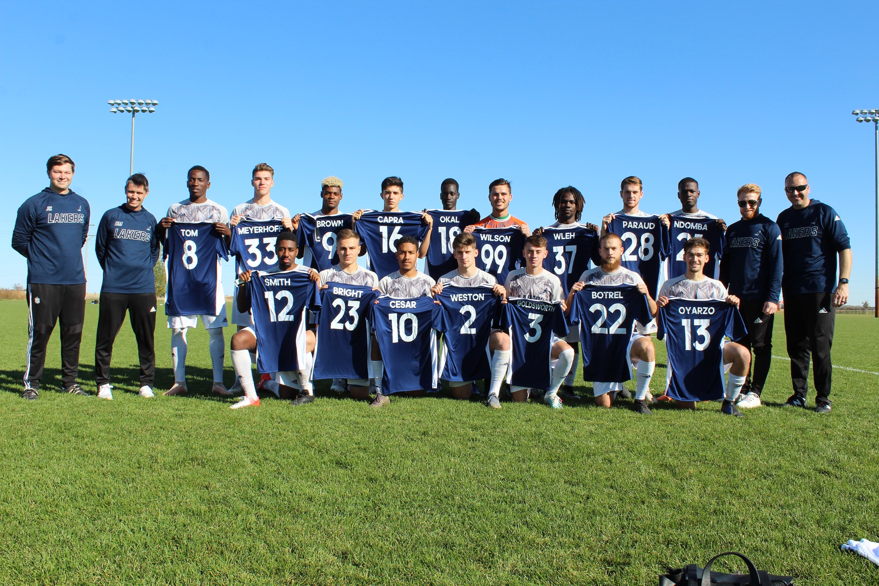 LAKERS BLANK IOWA CENTRAL 2-0 ON SOPHOMORE DAY, CLINCH PLAYOFF BIRTH.