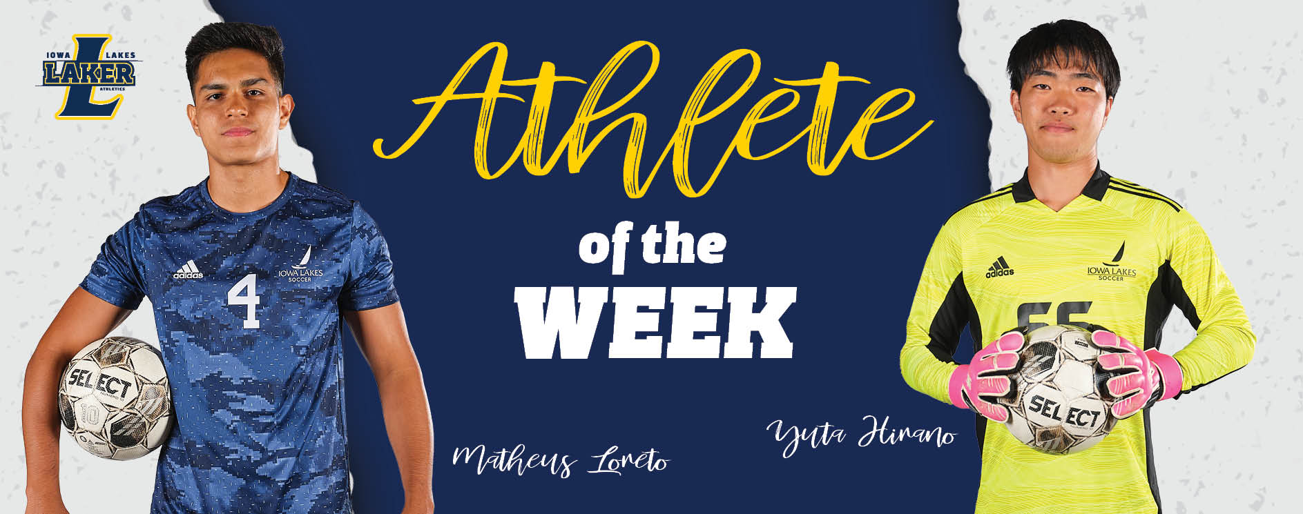 IOWA LAKES ATHLETICS HAS TWO MEN&rsquo;S SOCCER PLAYERS NAMED ICCAC ATHLETES OF THE WEEK