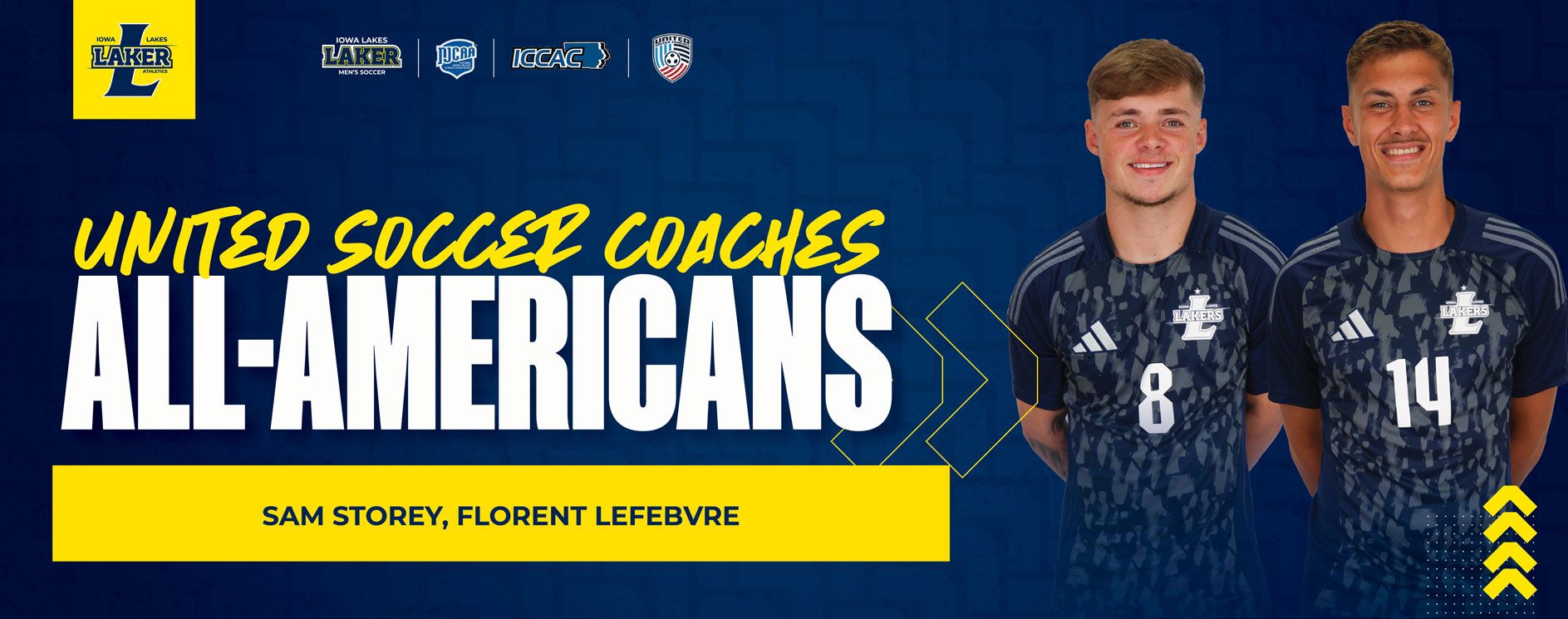 Two Lakers Earn United Soccer Coaches All- American