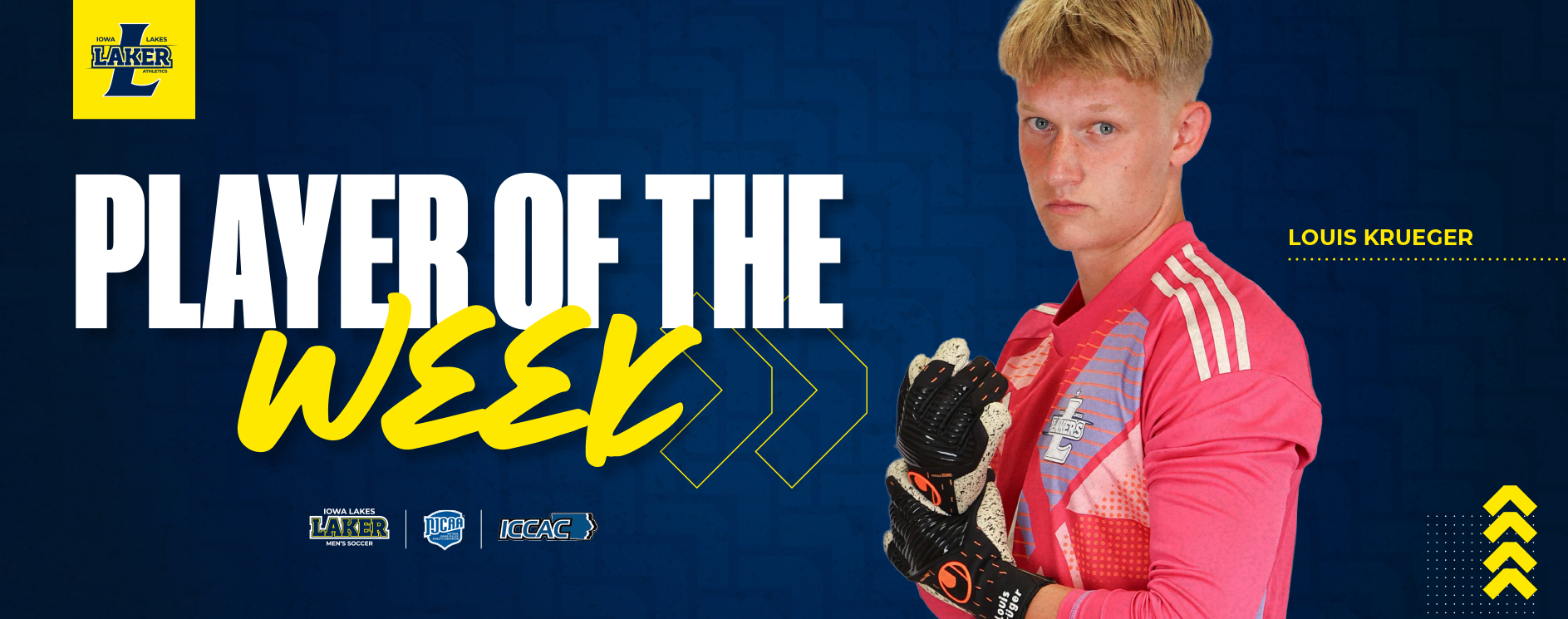 Louis Kr&uuml;ger Named ICCAC Athlete of the Week