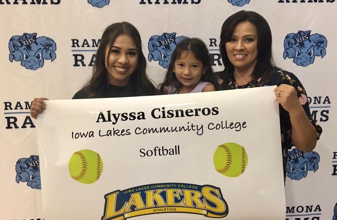Laker Softball Signs Alissa Cisneros