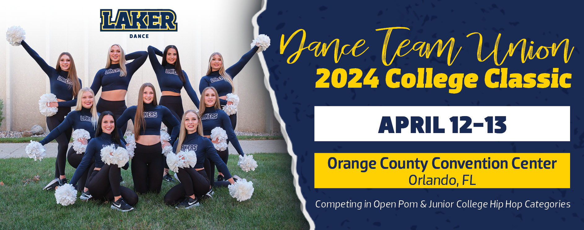 Lakers Dance Team Competes at the DTU College Classic