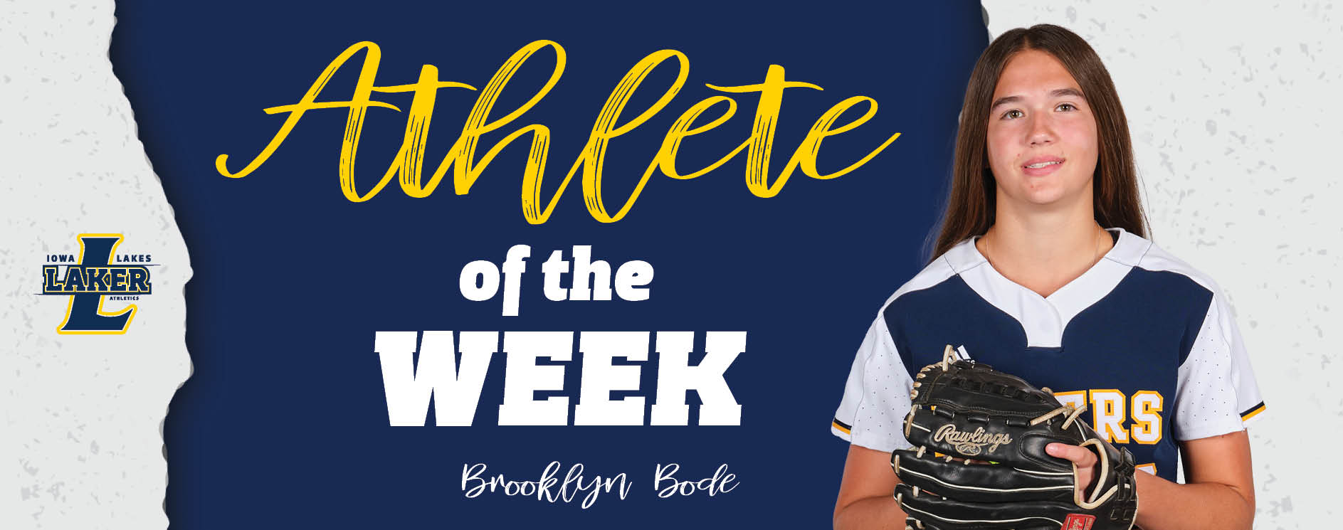 Iowa Lakes Softball Brooklyn Bode Named ICCAC Athlete of the Week