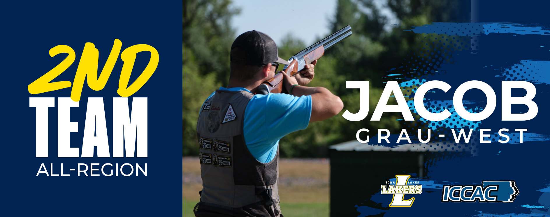 Iowa Lakes Sports Shooter Jacob Grau-West Earns Postseason Honors