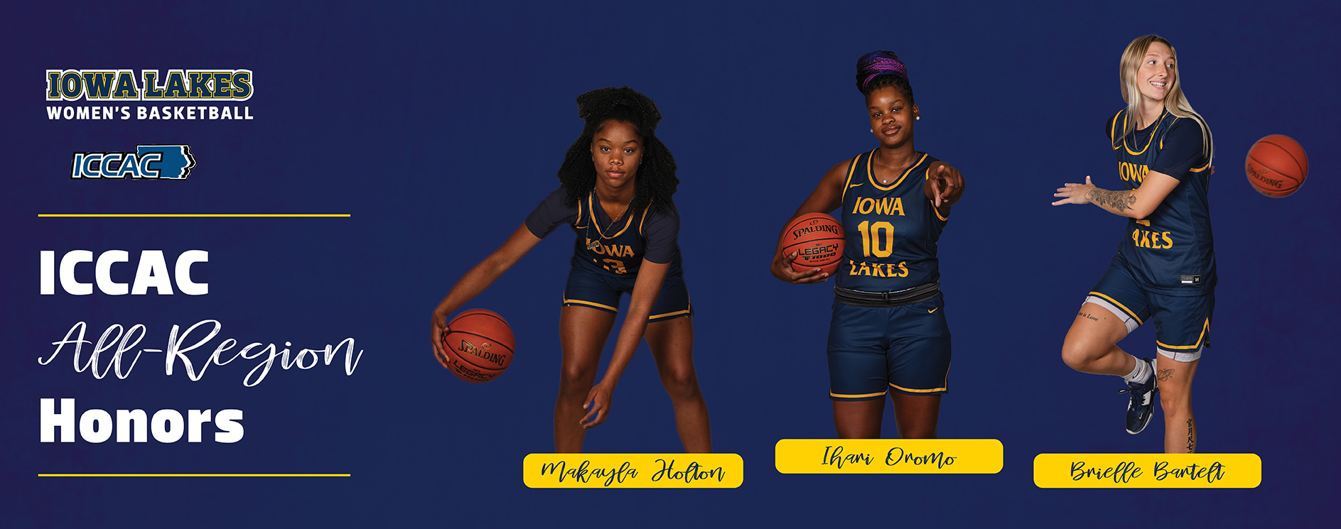 Three Iowa Lakes Women&rsquo;s Basketball Players Earn Postseason Honors