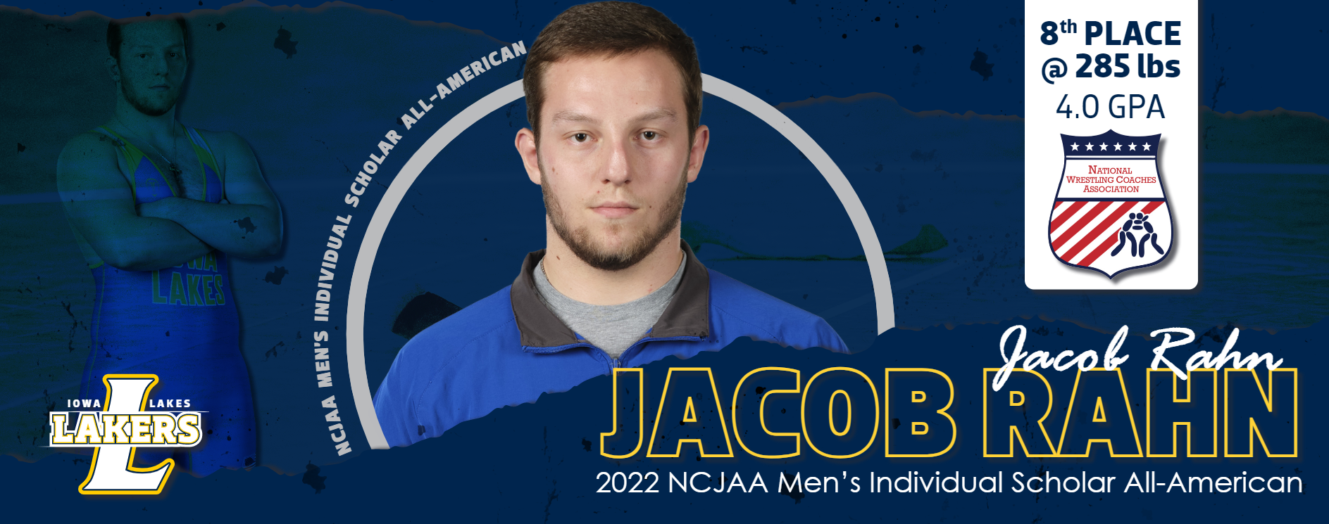 Jacob Rahn Earns NWCA Scholar All-American Honors