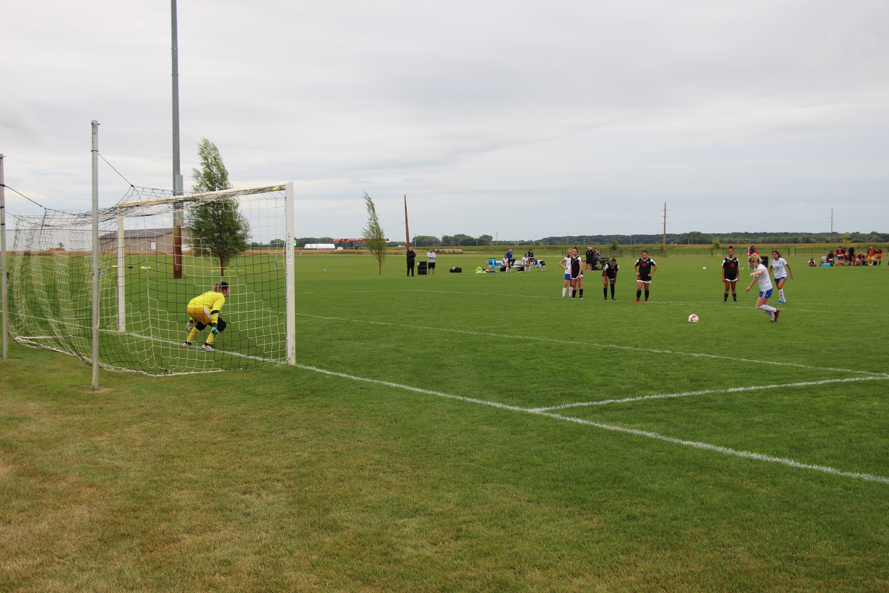 Ciara Joyce runs up for a penalty against Southeastern CC